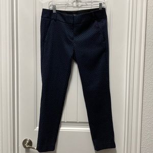 Loft Navy Marisa Skinny Ankle Pant